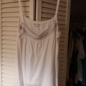 New York and Company Beaded dressy top XL